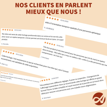 l'horloge calendrier numérique aplos