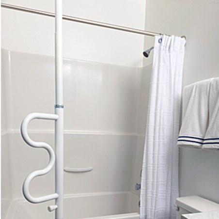 Barre verticale d'appui amovible