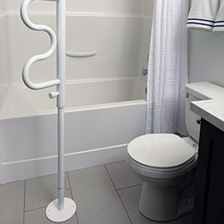 Barre verticale d'appui amovible