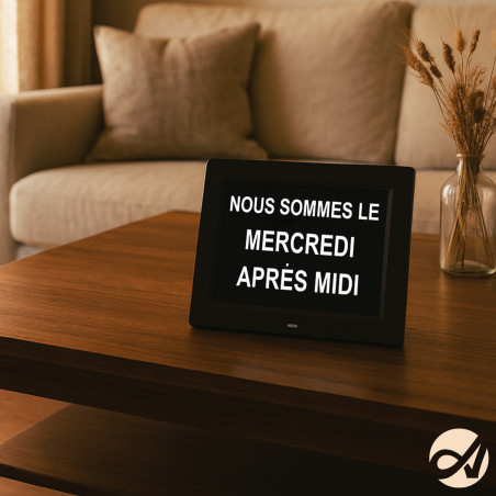 l'horloge calendrier numérique aplos