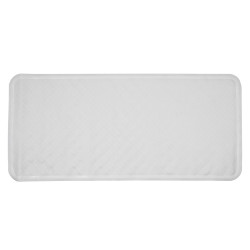 Tapis De Bain Antidérapant Silicone 38x61cm Beige - Ventouses Puissantes - Extra Long Et Confortable Pour Douche