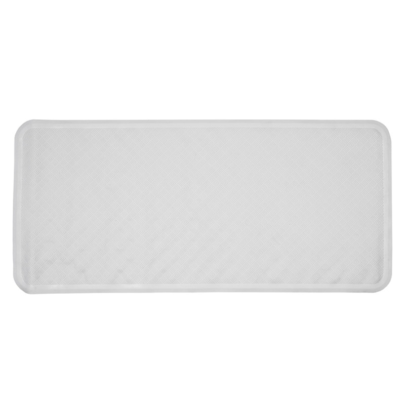Tapis de bain antidérapant en longueur 74x34 cm - Gris - 74 cm