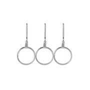 Lot de 3 anneaux pour fermeture éclair