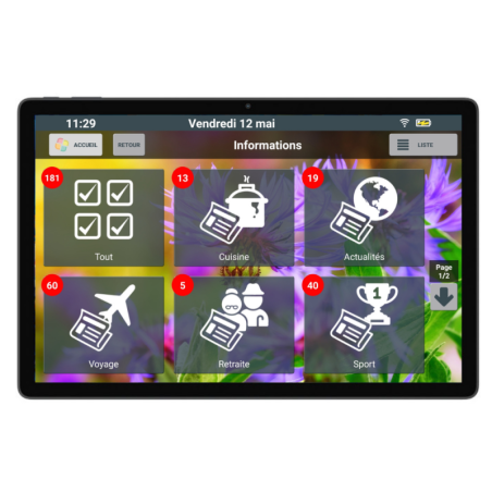 Tablette tactile senior Facilotab Nomad XXL