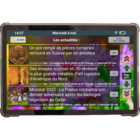 Tablette tactile senior Facilotab Nomad XXL