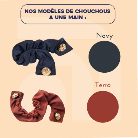 Chouchou pour cheveux attache à une main - LULLABY