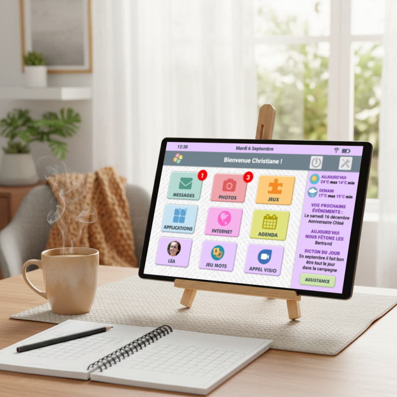 Tablette tactile senior Facilotab Classic Wifi