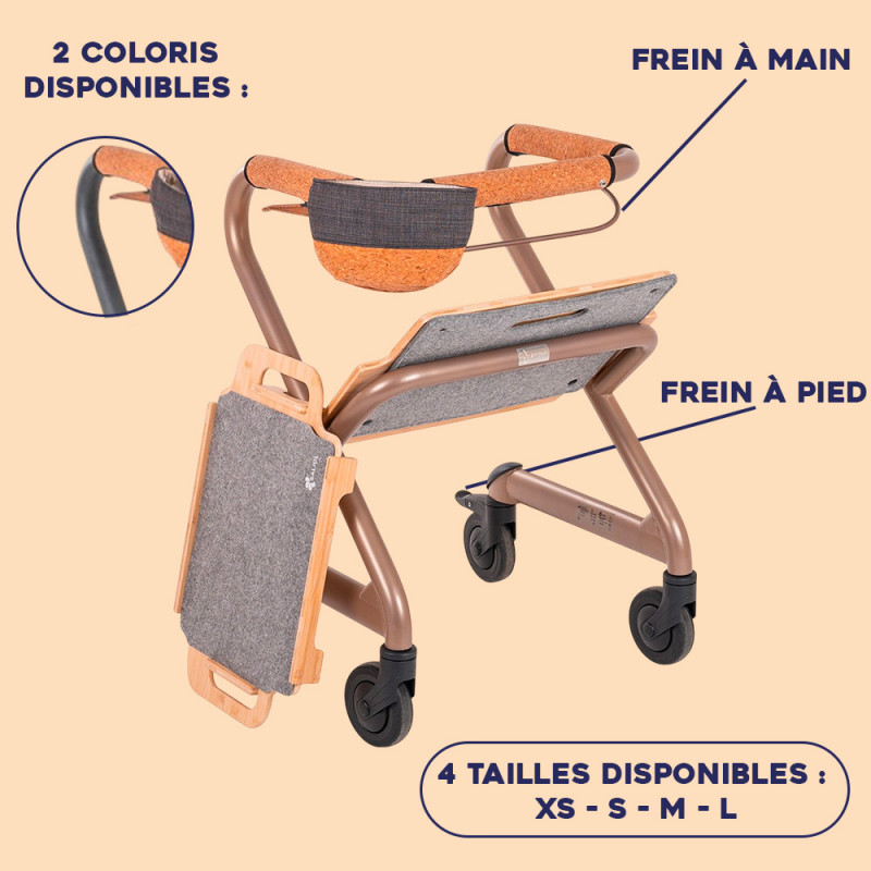 Déambulateur d'intérieur Page Saljol - Taille : L - Anthracite - L