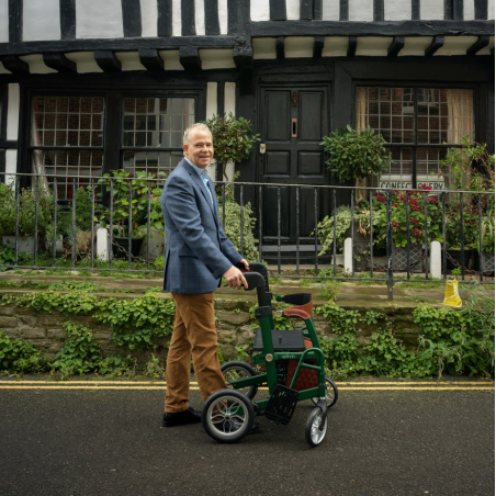 Déambulateur fauteuil de transfert 2 en 1 Glide