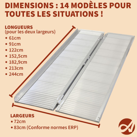 La rampe d'accès pliable Aplos