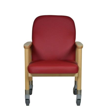 Chaise à roulettes ergonomique d'intérieur avec frein centralisé Lubeck