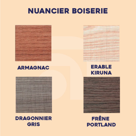 Lit double médicalisé Duo Divisys finition boiserie