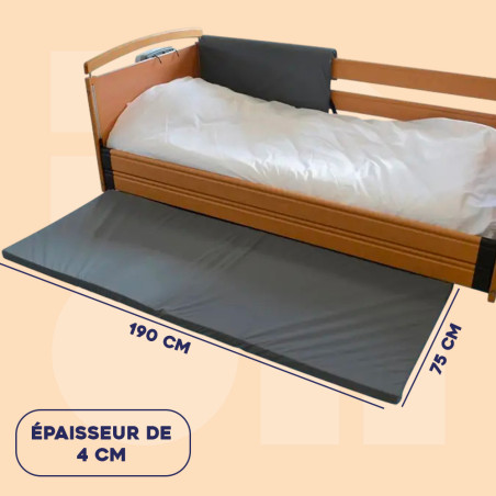 Tapis anti-chute de lit Alzheimer