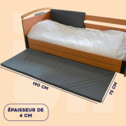 Tapis anti-chute de lit Alzheimer