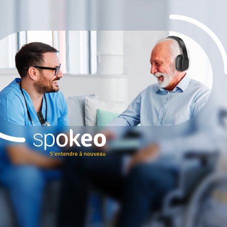 Assistant d'écoute pour seniors Spokéo