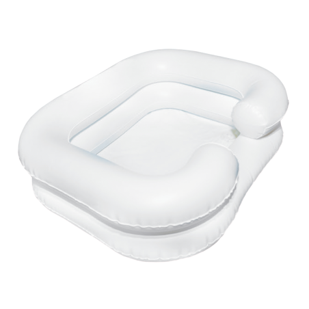 Bac à shampoing gonflable avec douchette et pompe