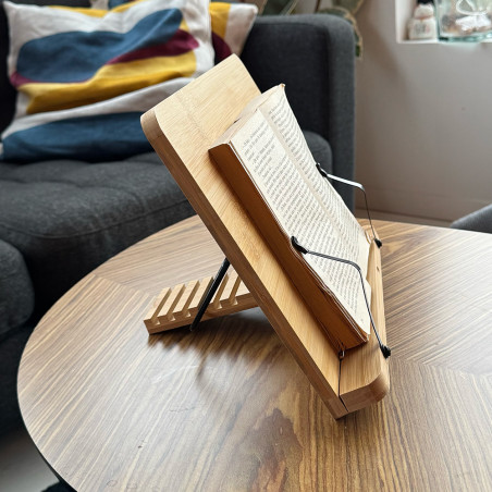 Support de lecture ergonomique inclinable