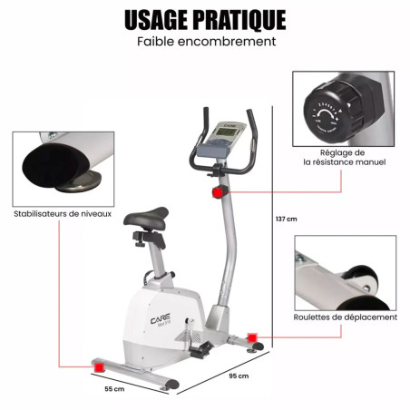 Vélo d'appartement MED 518 Care