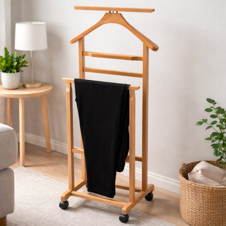 Valet de chambre à roulettes