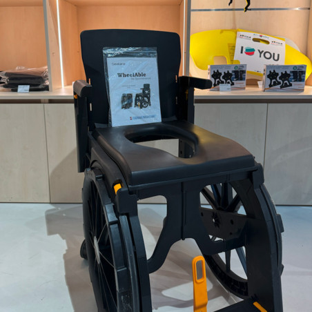 Fauteuil roulant de WC pliant Wheelable - Reconditionné