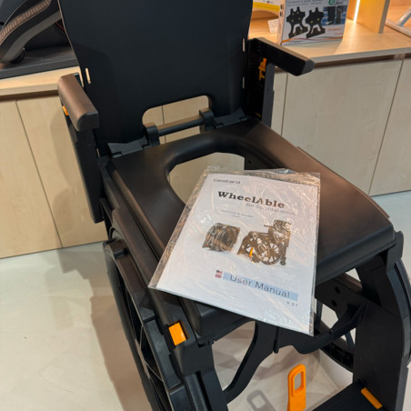 Fauteuil roulant de WC pliant Wheelable - Reconditionné