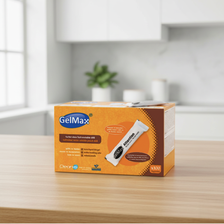 Sachet super-absorbant hydrosoluble Gelmax - boîte de 100