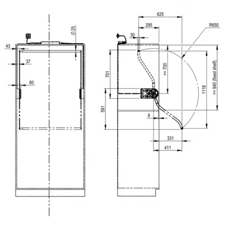 Penderie électrique spéciale PMR Butler 732