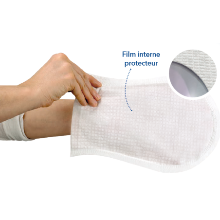 Gants pré-imbibés Aqua Shampoo Cleanis