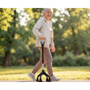 Canne quadripode avec poignée ergonomique