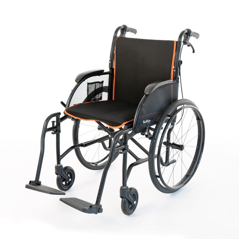 Fauteuil roulant manuel ultra-léger FeatherChair Noir largeur - Noir - 100 cm