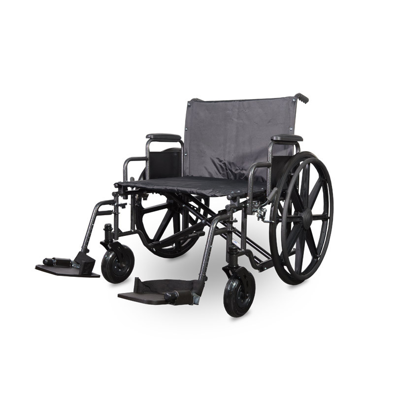 Fauteuil roulant bariatrique manuel XXL gris anthracite largeur - gris anthracite - 127 cm