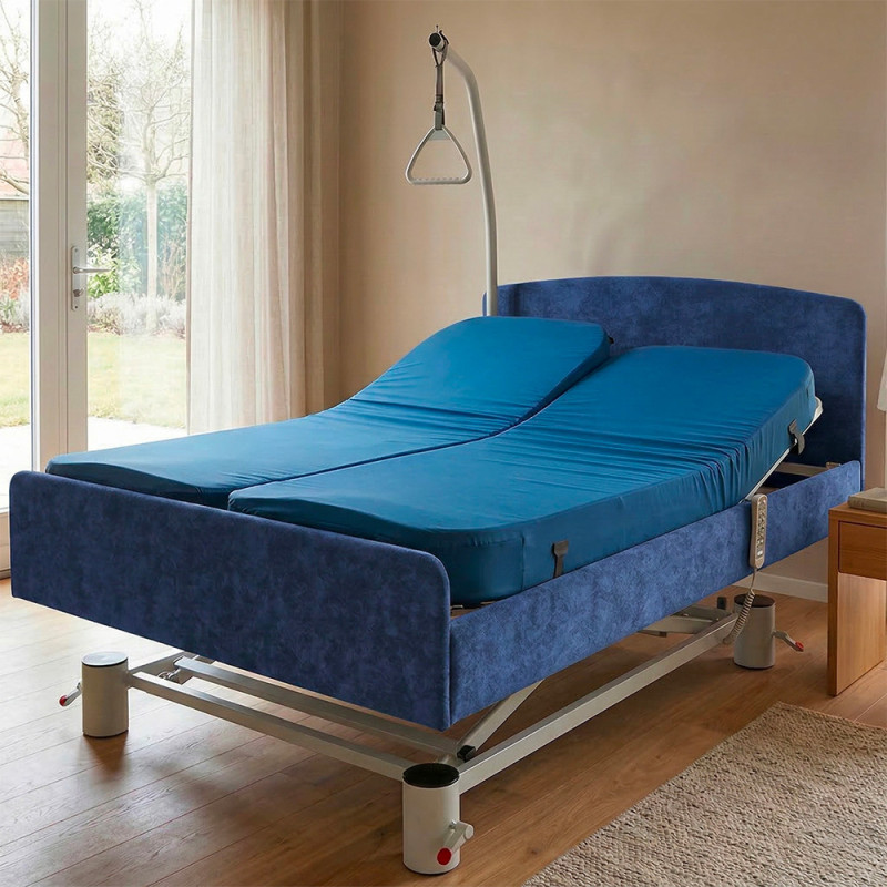Le lit médicalisé design double APLOS - Marine - 270 kg
