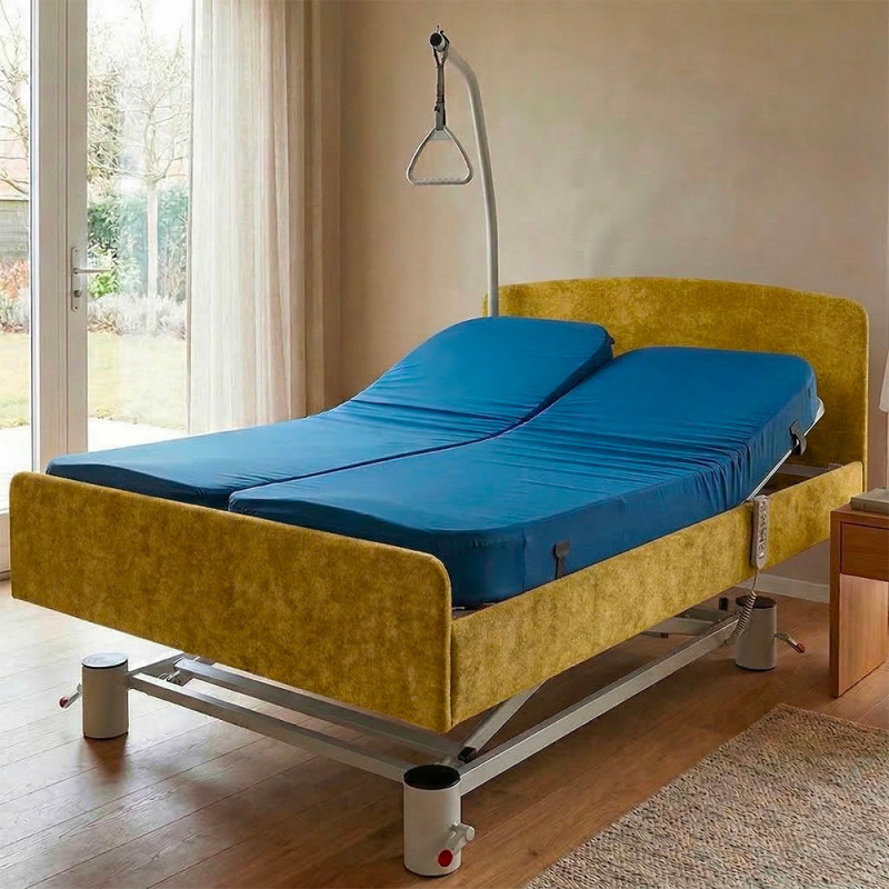 Le lit médicalisé design double APLOS - Moutarde - 270 kg