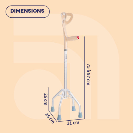 Canne quadripode anglaise