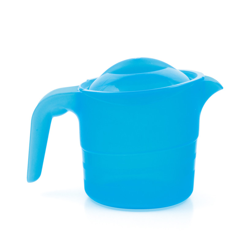 Pichet empilable avec couvercle - Bleu - 21 cm