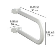 Barre d'appui relevable WC