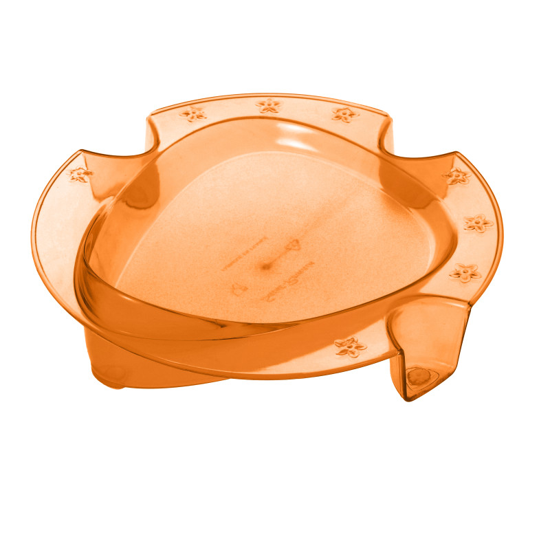 Assiette antidérapante Saint Romain - Orange - 3,7 cm