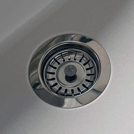 Évier PMR 1 en granit avec égouttoir côté gauche ESG-4001BL