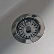 Évier PMR 1 en granit avec égouttoir côté gauche ESG-4001BL