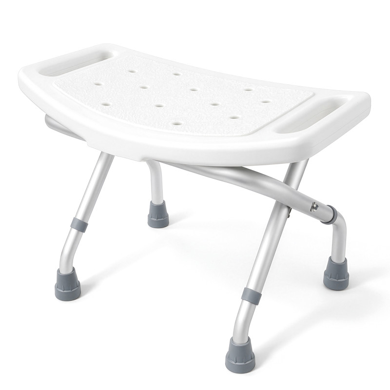 Tabouret de douche pliable incurvé - Non - 43 cm