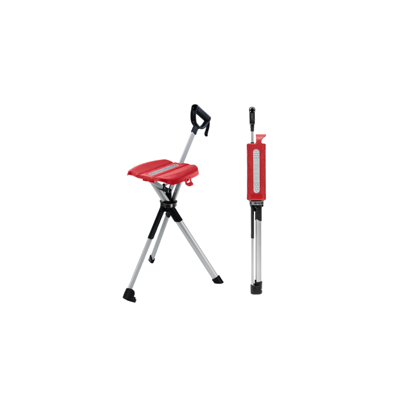 Canne-siège pliante Ta Da Chair 2 - Rouge - 26 cm