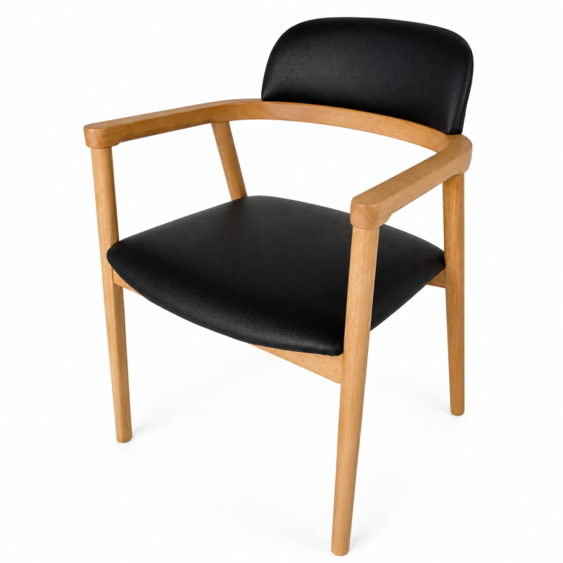 La chaise bridge design Alfred - Noir - 56 cm