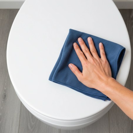 Réhausseur de WC avec abattant en duroplast 7,5cm