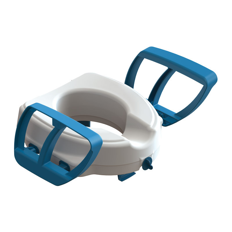 Réhausseur de toilette avec accoudoirs Bari - Blanc - 45,2 cm