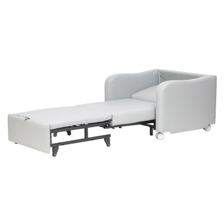 Chauffeuse convertible en couchage avec roulettes