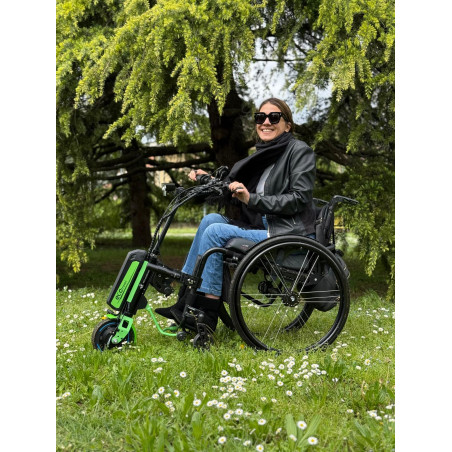 Roue motorisée pour fauteuil roulant manuel ECO Travel - REHASENSE