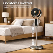 Ventilateur colonne noir de 90 cm + télécommande