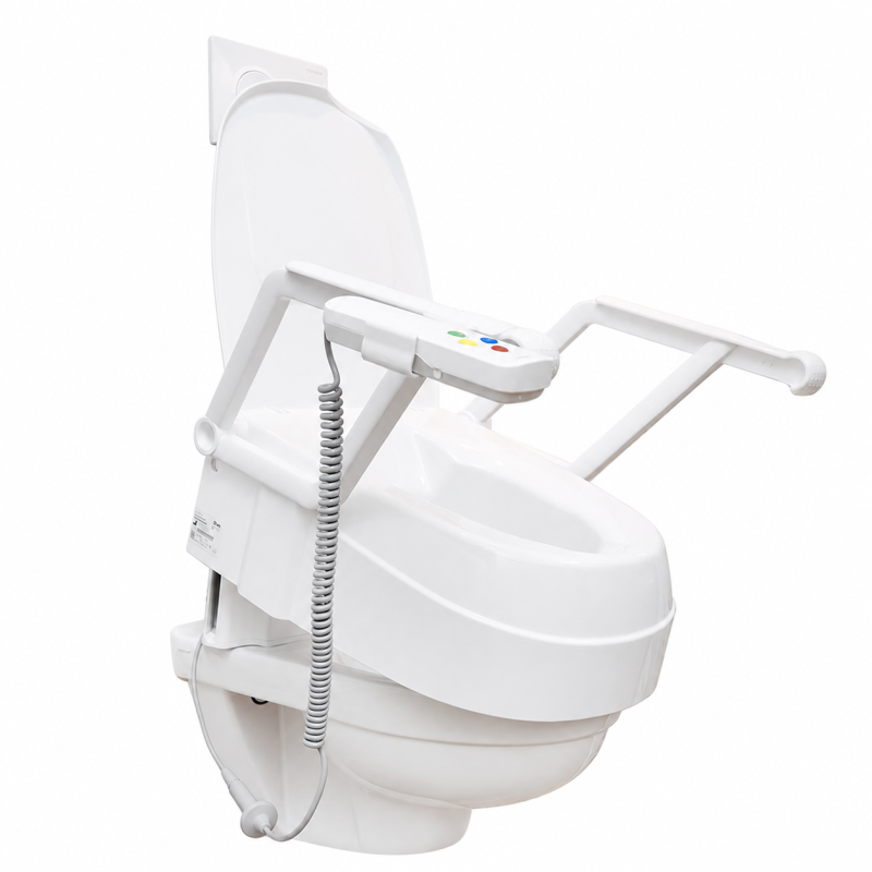Réhausseur de toilettes releveur sur batterie E-TSE - 40,6 cm