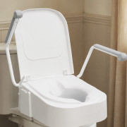 Réhausseur de WC avec accoudoirs relevables TSE 150