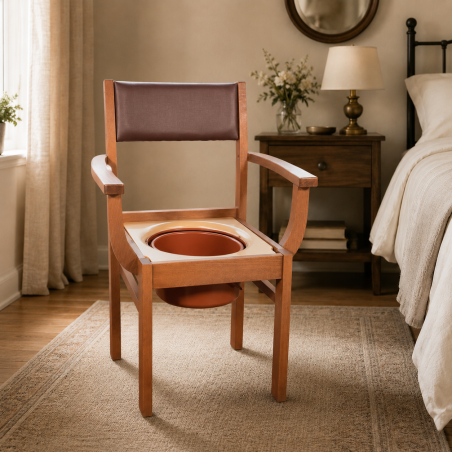 Chaise percée en bois Nordencare